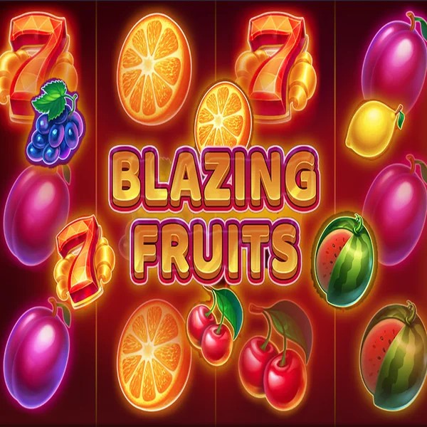Blazing Fruits online game logo by Inbet Games on casinacho-casino.it.com