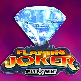 Flaming Joker Link and Win slot logo by Barstruck at Casinacho Casino