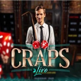 Live Craps slot logo by Evolution at Casinacho Casino