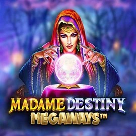 Madame Destiny Megaways slot logo by Pragmatic Play at Casinacho Casino