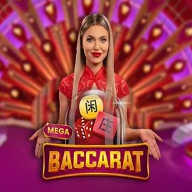 Mega Baccarat game by Pragmatic Play – logo hosted on Casinacho Casino