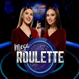 Mega Roulette slot logo by Pragmatic Play at Casinacho Casino